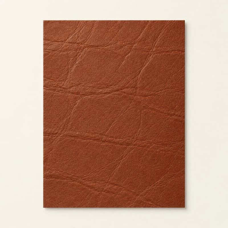 Musterkarten aus Spezialpapier mit Lederstruktur